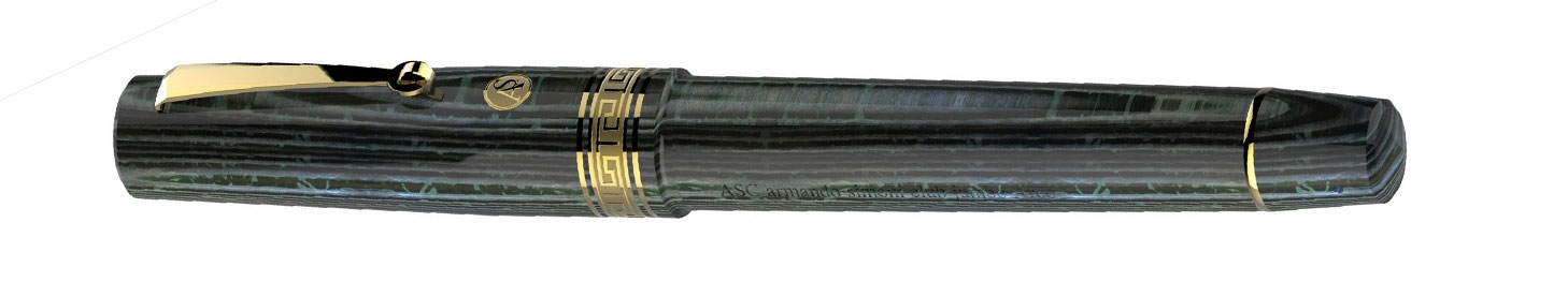 Bologna Extra Arco Verde - Armando Simoni Club Bologna Extra Arco Verde Fountain Yellow Gold Pen